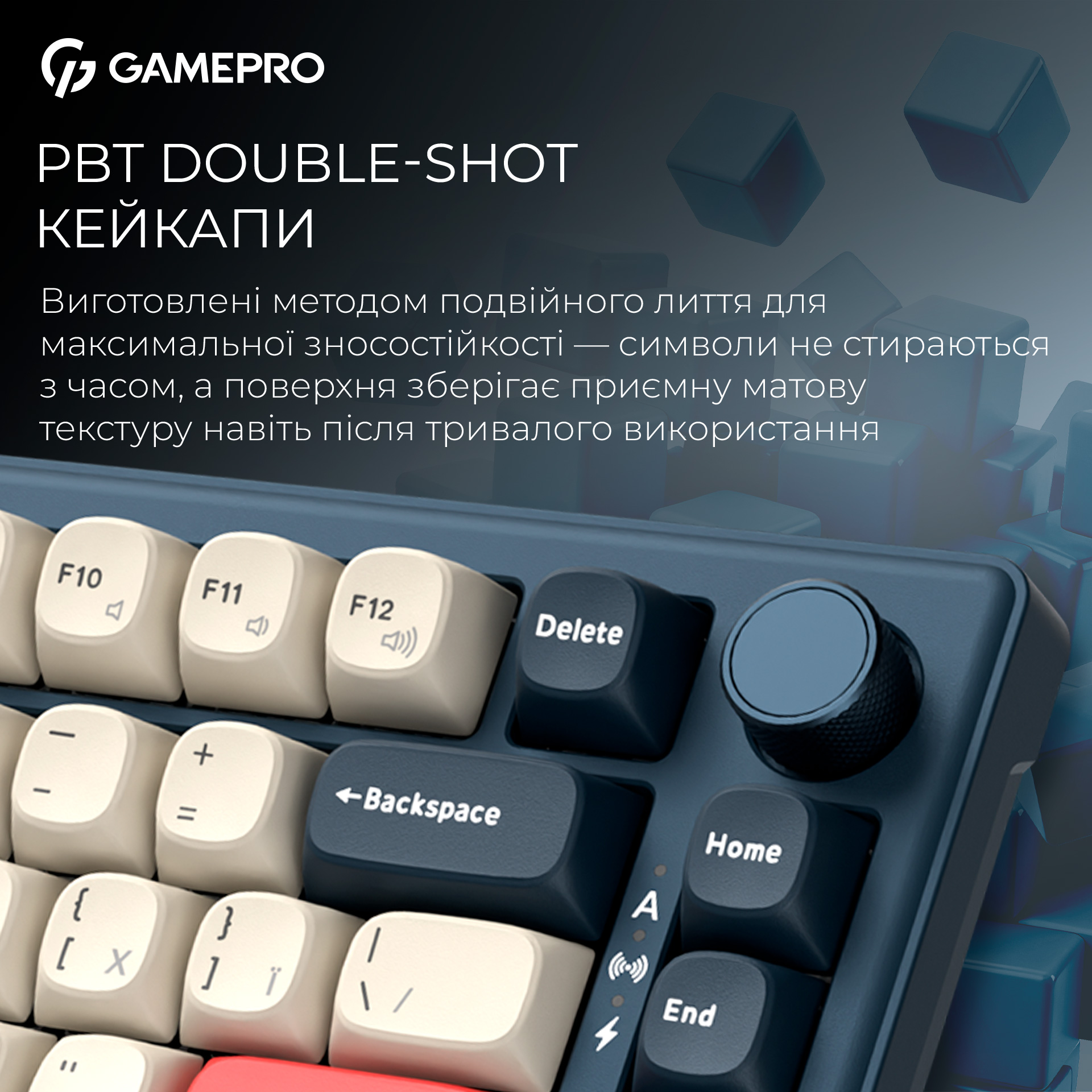 Клавиатура беспроводная GAMEPRO Asgard Yord MK266BL Keychron Super Red Switch Blue