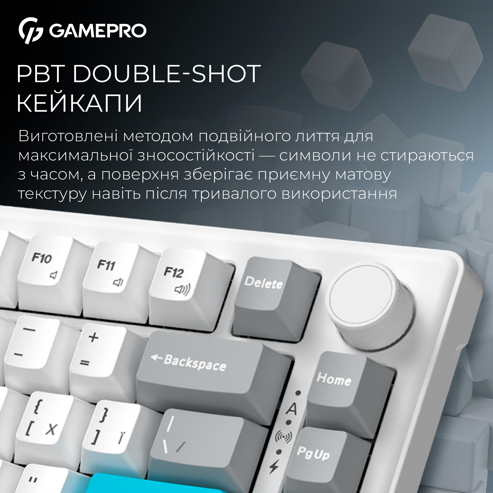 Клавіатура бездротова GAMEPRO Asgard Yord MK266WH Keychron Super Red Switch White