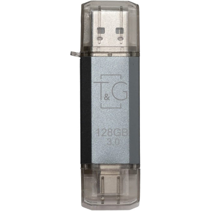 Флешка 128GB T&G 009 Star Series USB 3.2 Type-C/USB-A Silver (TG009TC-128GSL3)