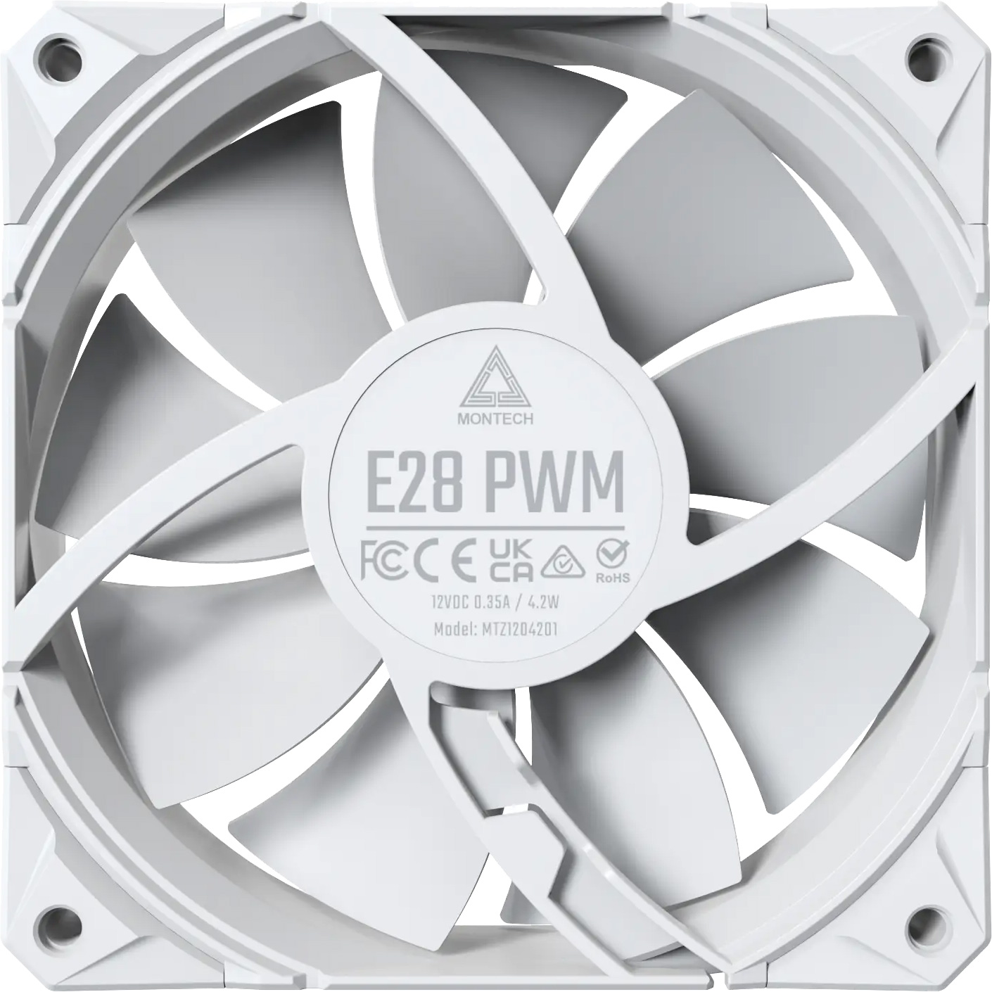 Комплект вентиляторов MONTECH E28 PWM White 3-Pack