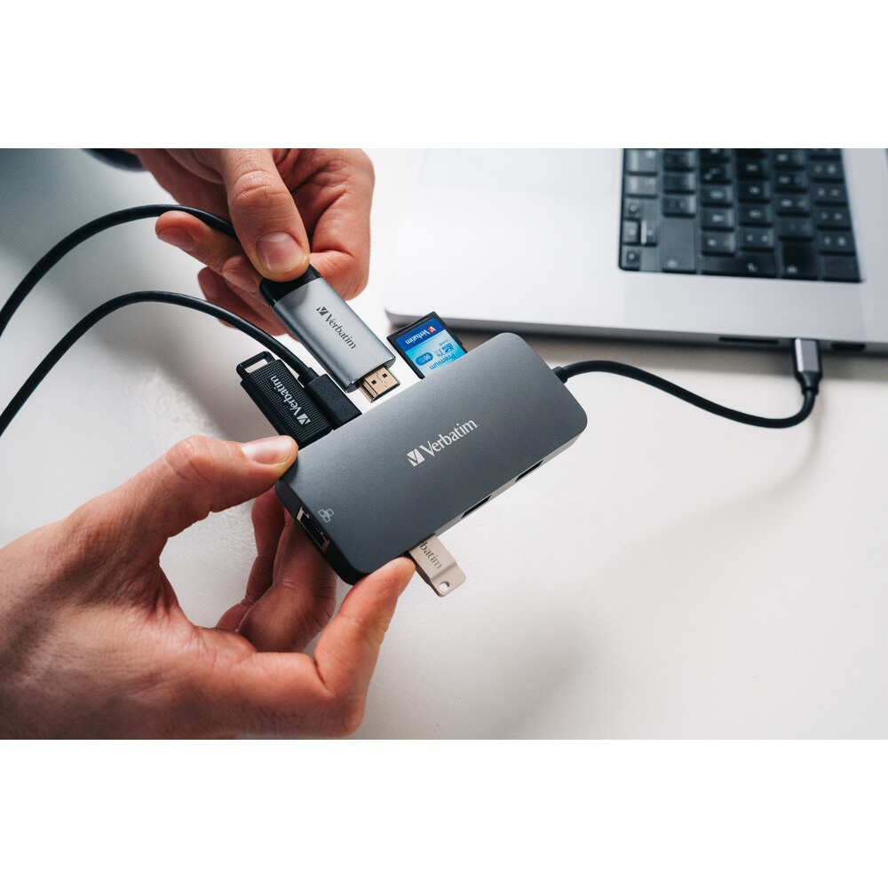 Порт-реплікатор VERBATIM CMH-09 USB-C Pro Multiport Hub (32152)