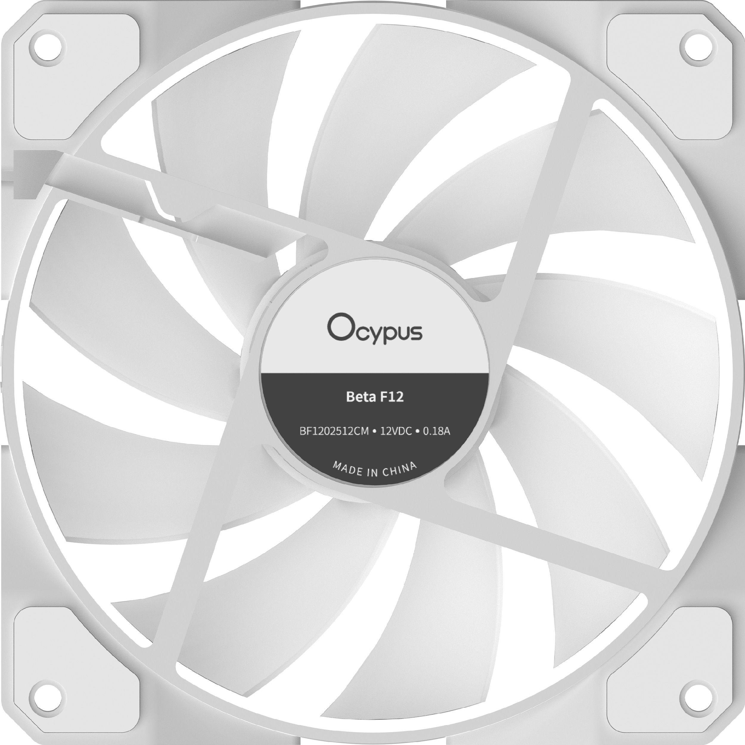 Вентилятор OCYPUS Beta F12 ARGB Reverse Blade White
