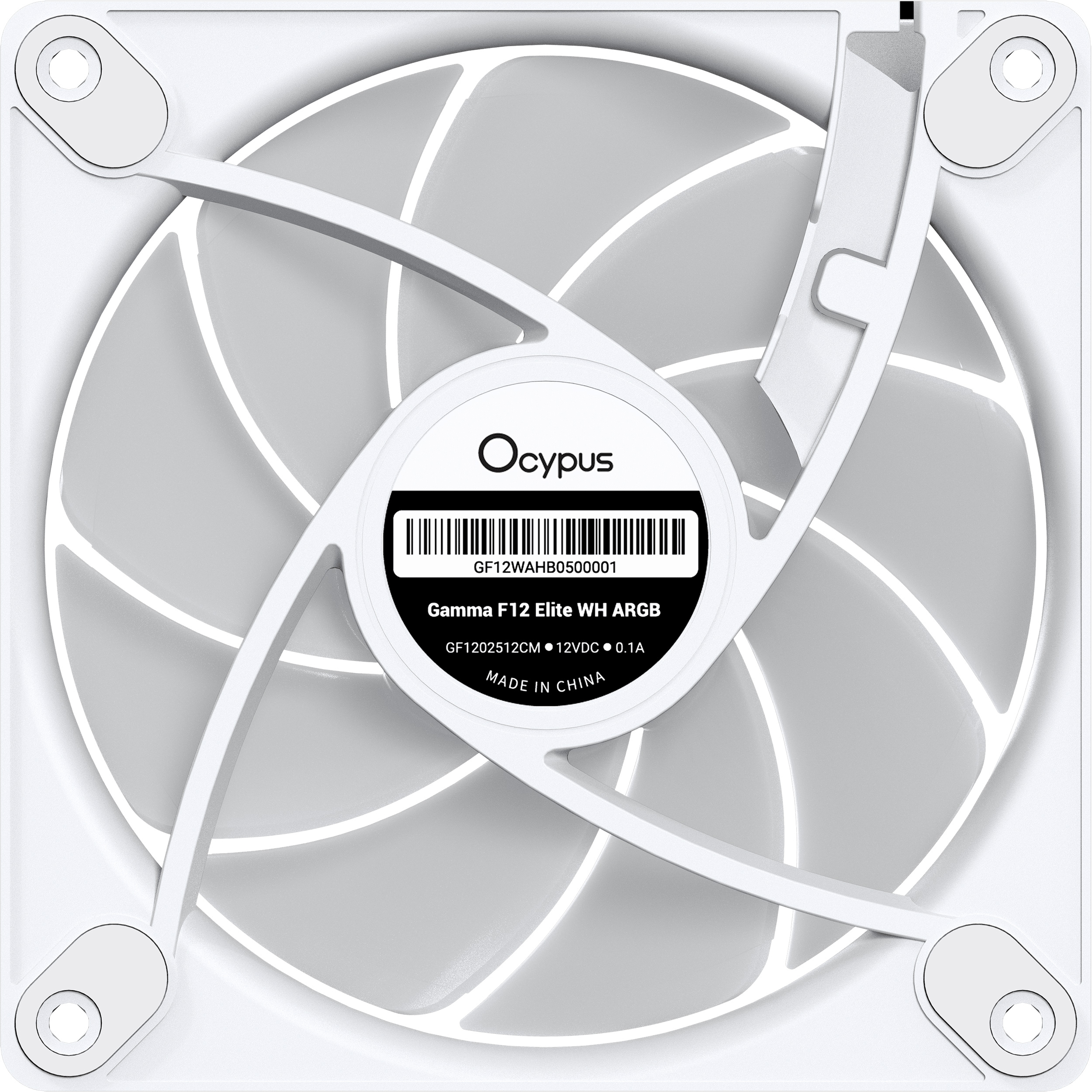 Комплект вентиляторов OCYPUS Gamma F12 Elite ARGB White 3-Pack