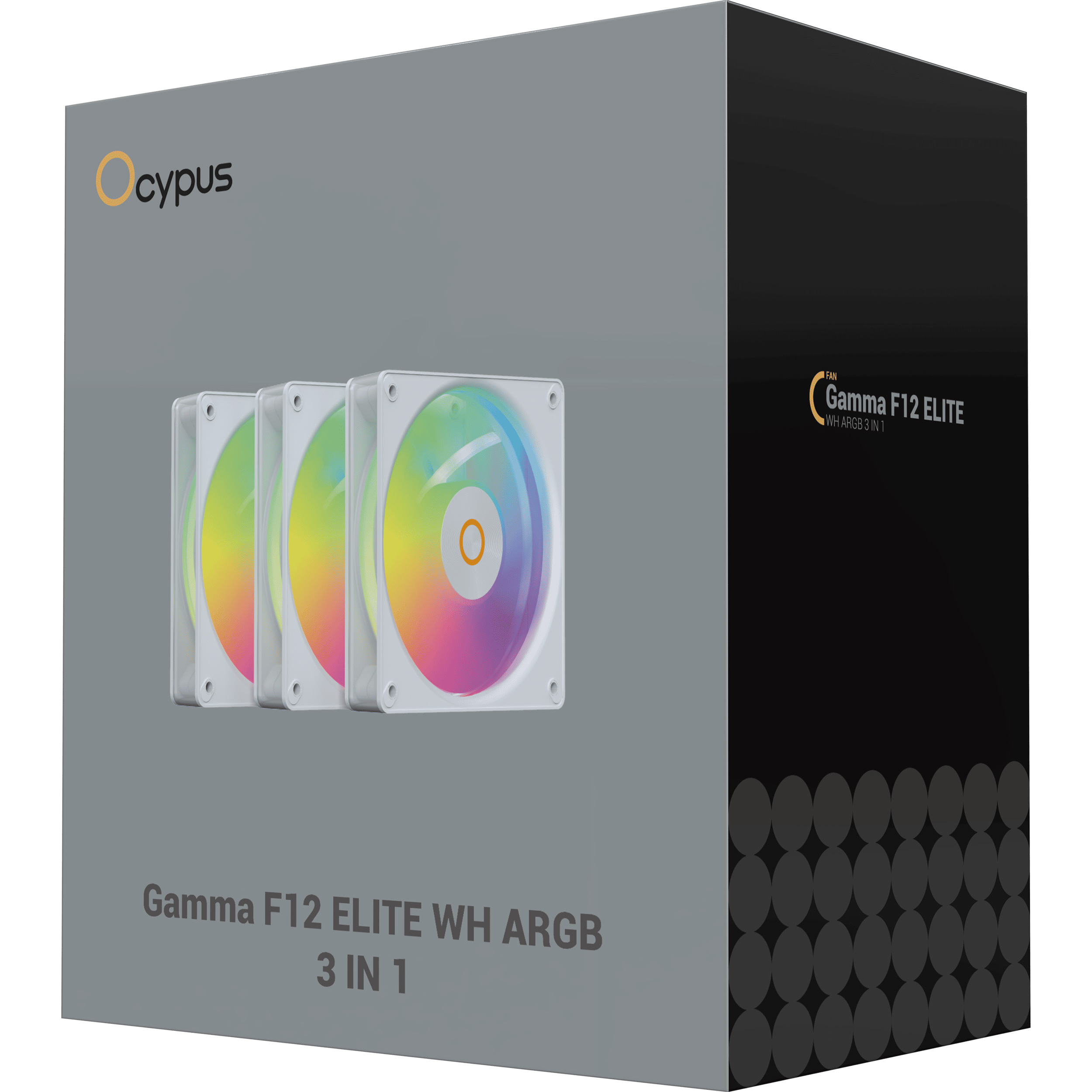 Комплект вентиляторов OCYPUS Gamma F12 Elite ARGB White 3-Pack