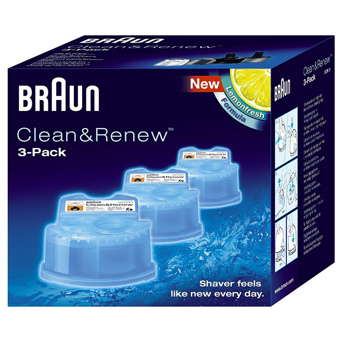 Рідина для очистки BRAUN CCR3 Clean & Renew 3-pack (CID 150219)