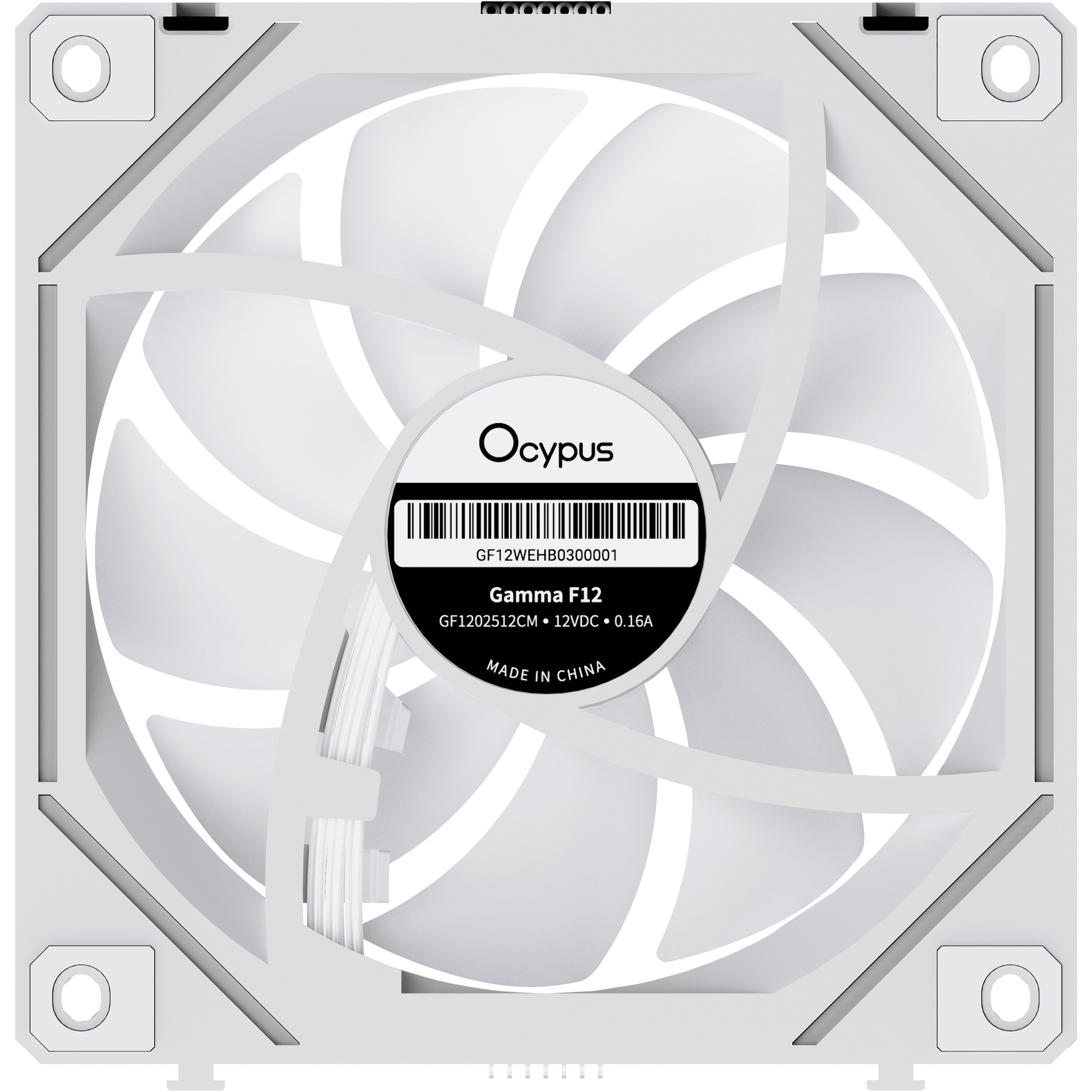 Комплект вентиляторов OCYPUS Gamma F12 Uni ARGB White 3-Pack