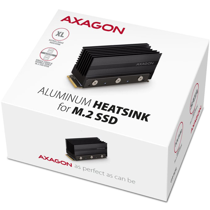 Радіатор для SSD AXAGON CLR-M2XL Aluminium Heatsink for M.2 SSD