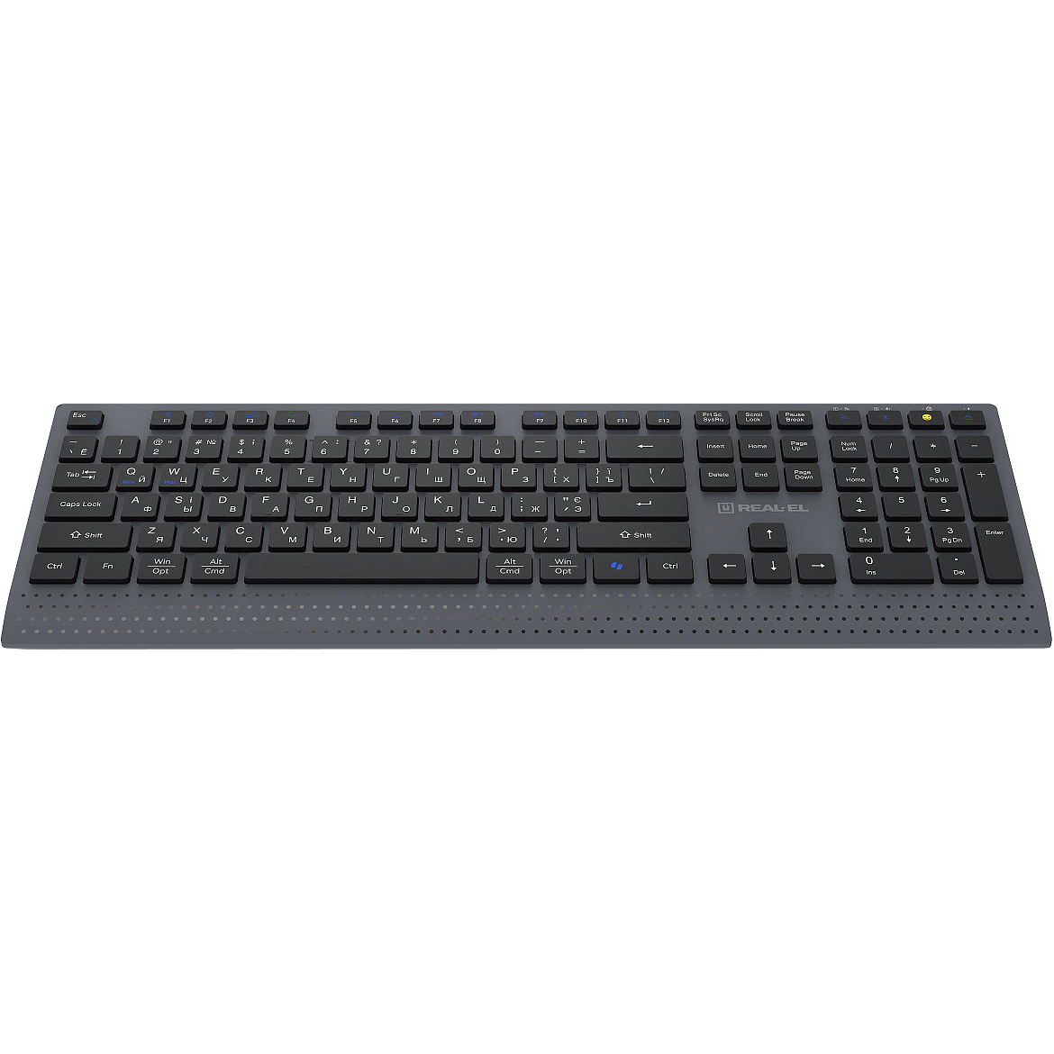 Клавиатура беспроводная REAL-EL RK-715 Wireless Black (EL123100051)
