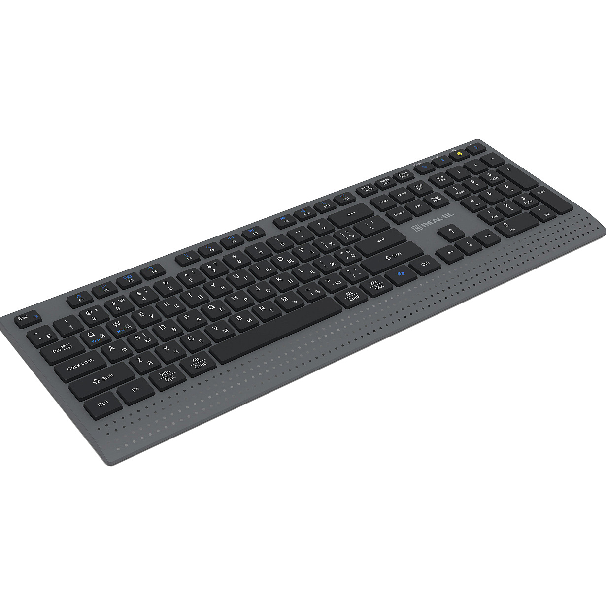 Клавиатура беспроводная REAL-EL RK-715 Wireless Black (EL123100051)