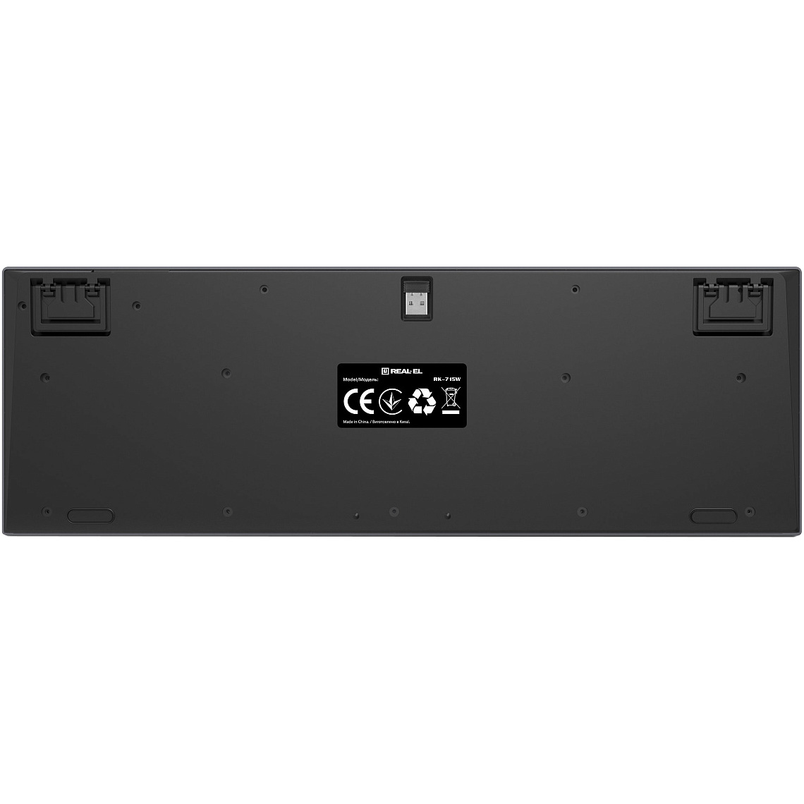Клавиатура беспроводная REAL-EL RK-715 Wireless Black (EL123100051)