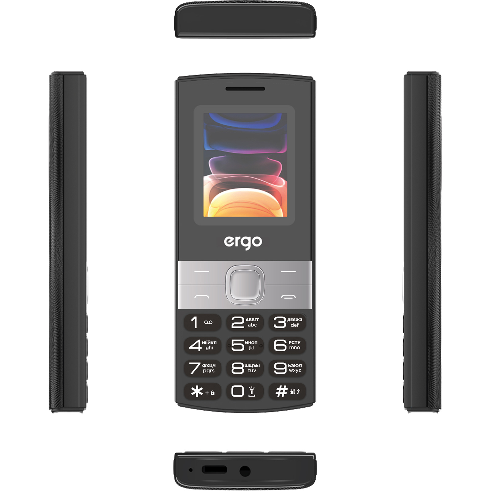 Мобильный телефон ERGO B185 Black
