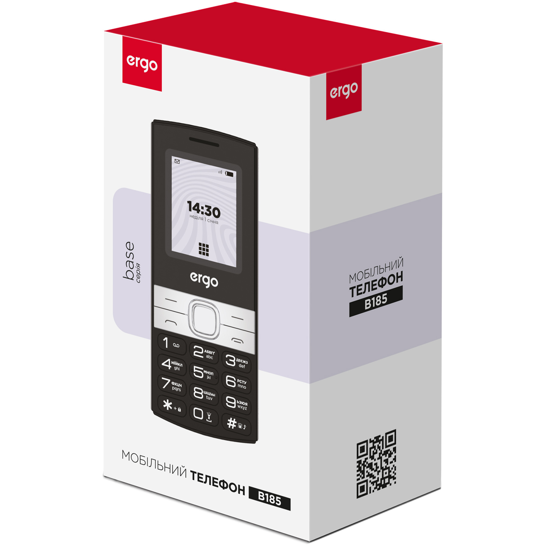Мобильный телефон ERGO B185 Black