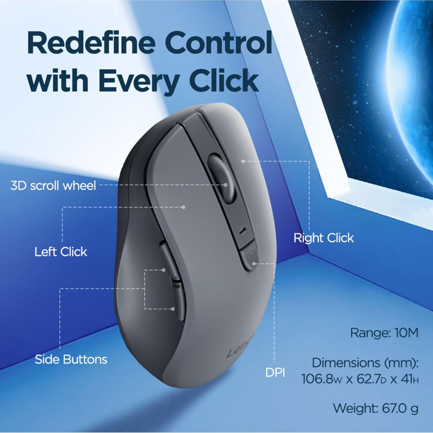 Мышь LENOVO WL310 Bluetooth Silent Mouse (GY51Q65621)