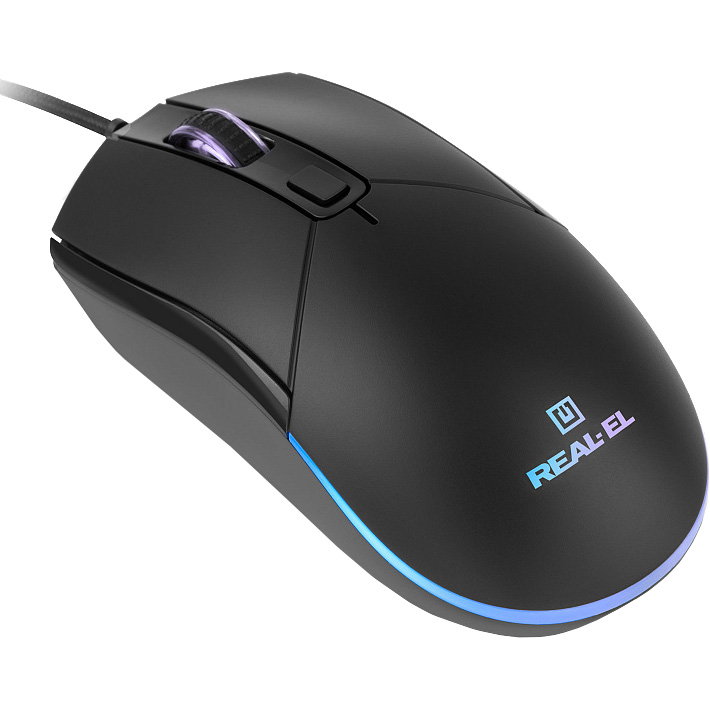 Миша ігрова REAL-EL RM-515 Black (EL123200059)