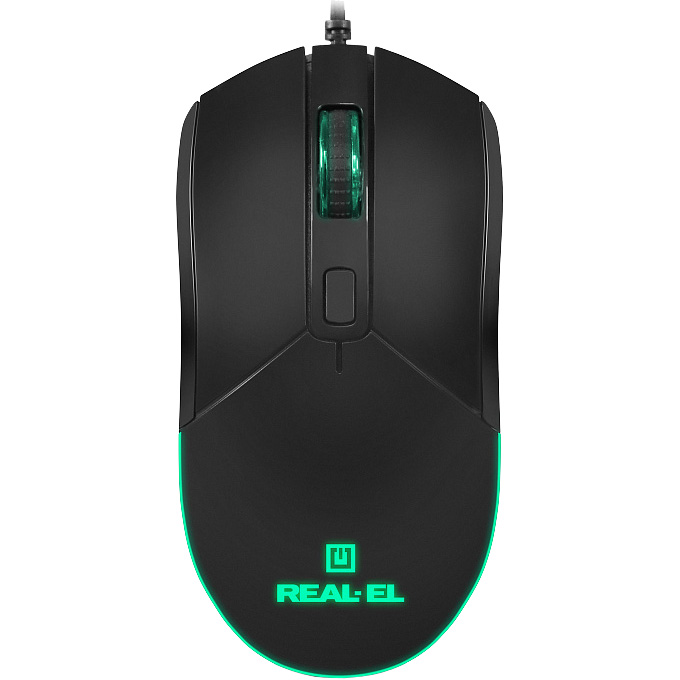 Миша ігрова REAL-EL RM-515 Black (EL123200059)