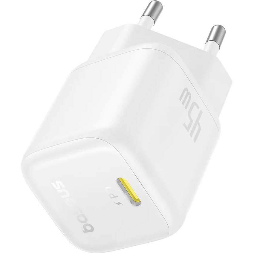 Зарядний пристрій BASEUS PicoGo GaN Fast Charger 1C 45W Moon White (P10176800213-00)