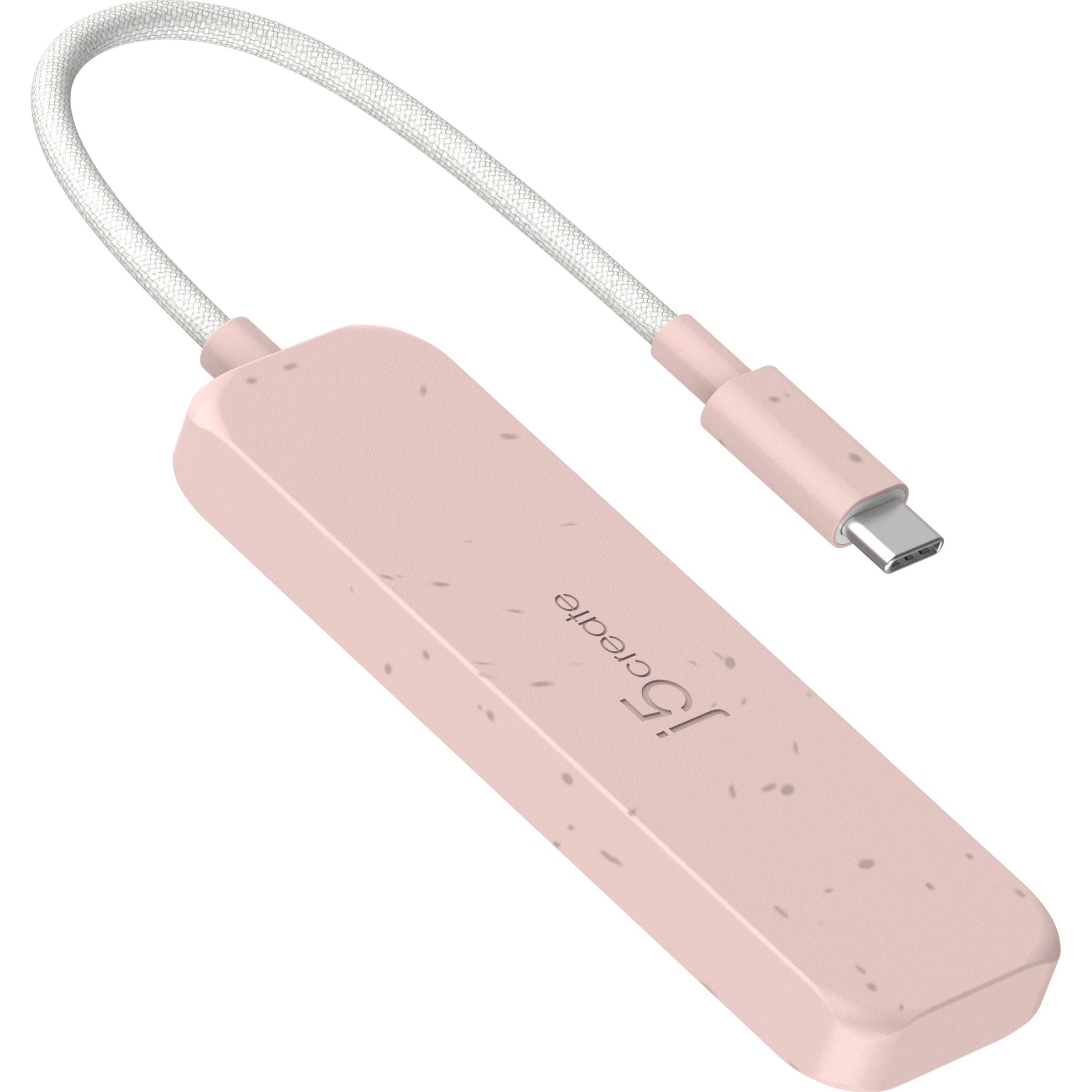 USB-хаб J5CREATE Eco-Friendly USB-C to 4-Port Type-C Gen 2 Hub Earth Rose (JCH345ER-N)