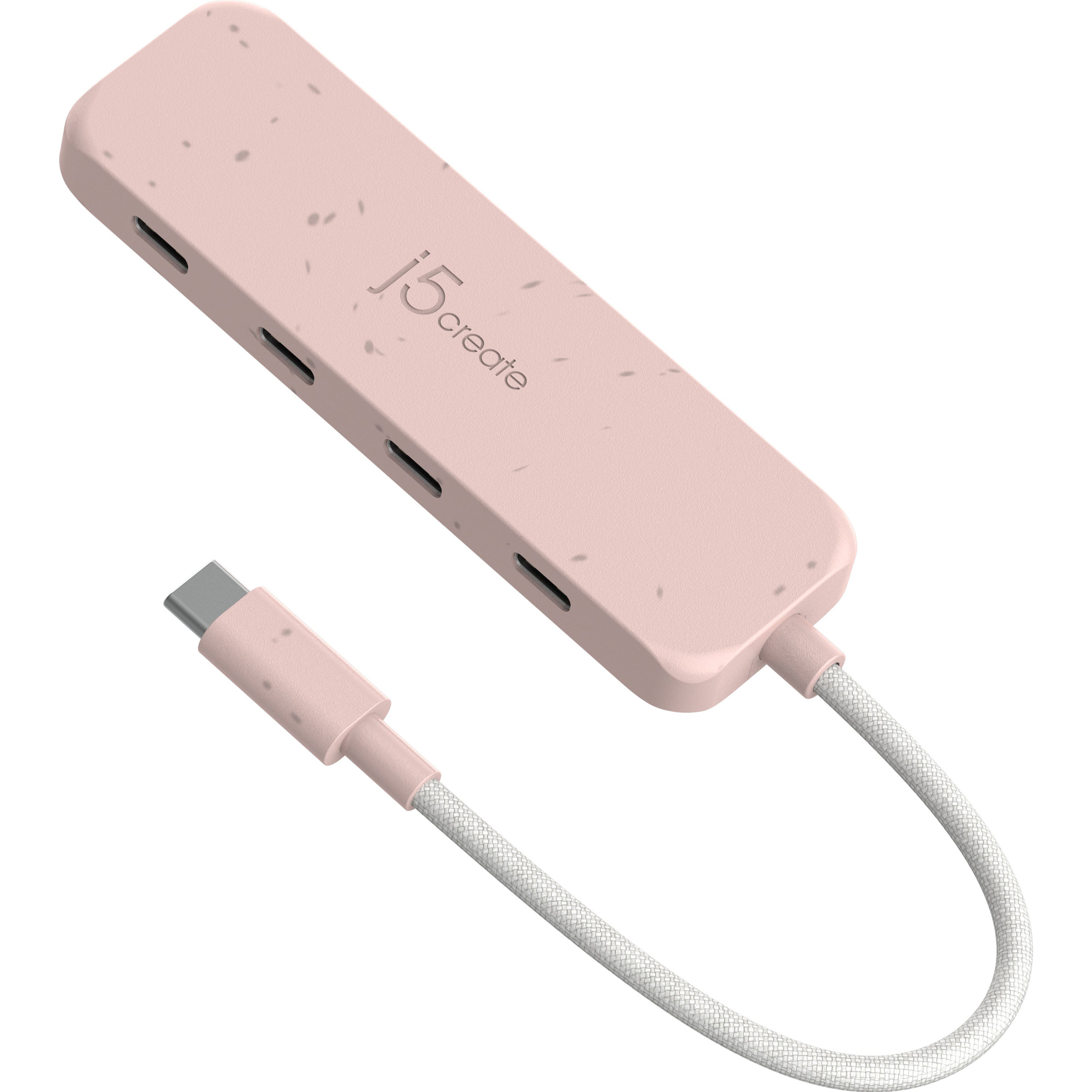 USB-хаб J5CREATE Eco-Friendly USB-C to 4-Port Type-C Gen 2 Hub Earth Rose (JCH345ER-N)