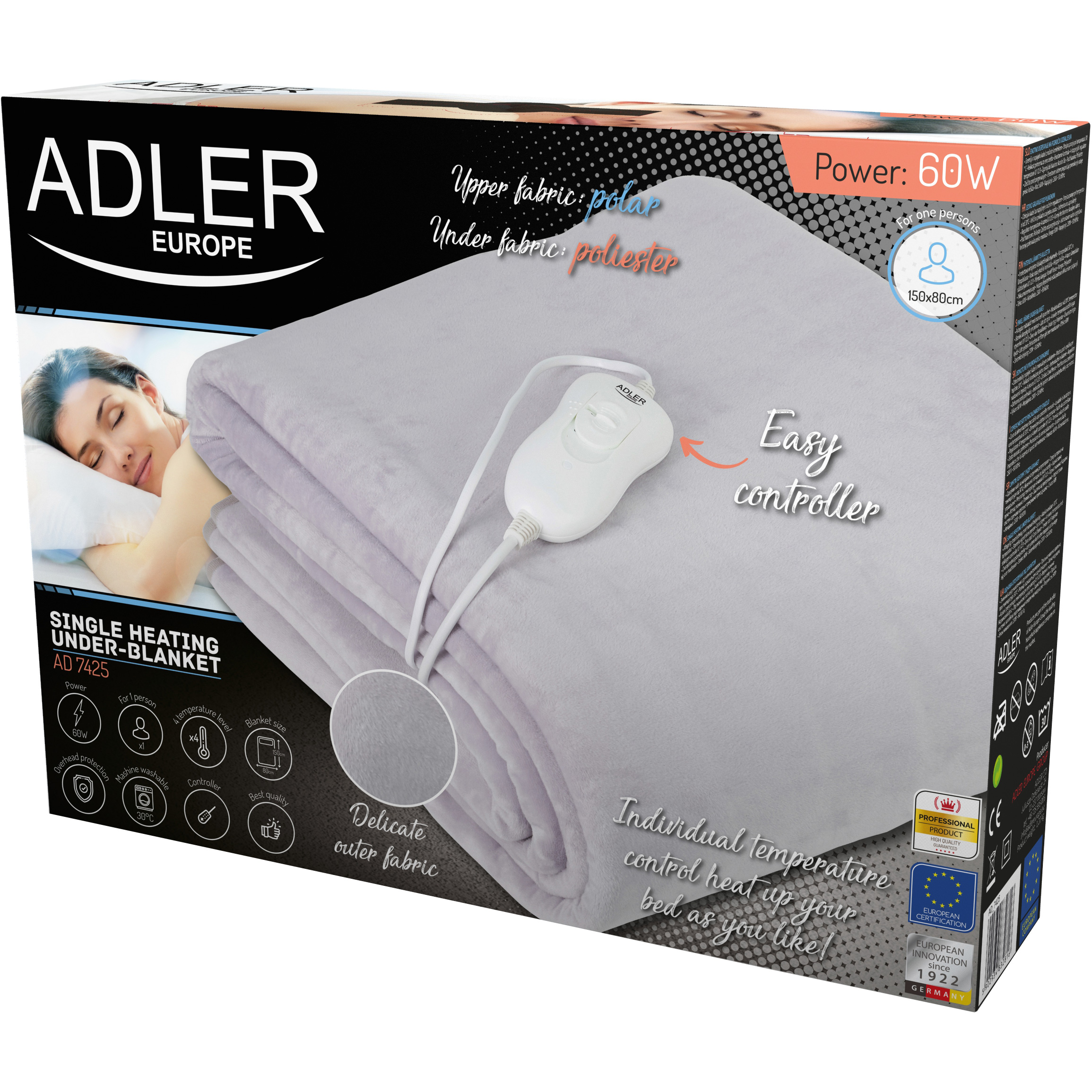 Електропростирадло ADLER AD 7425