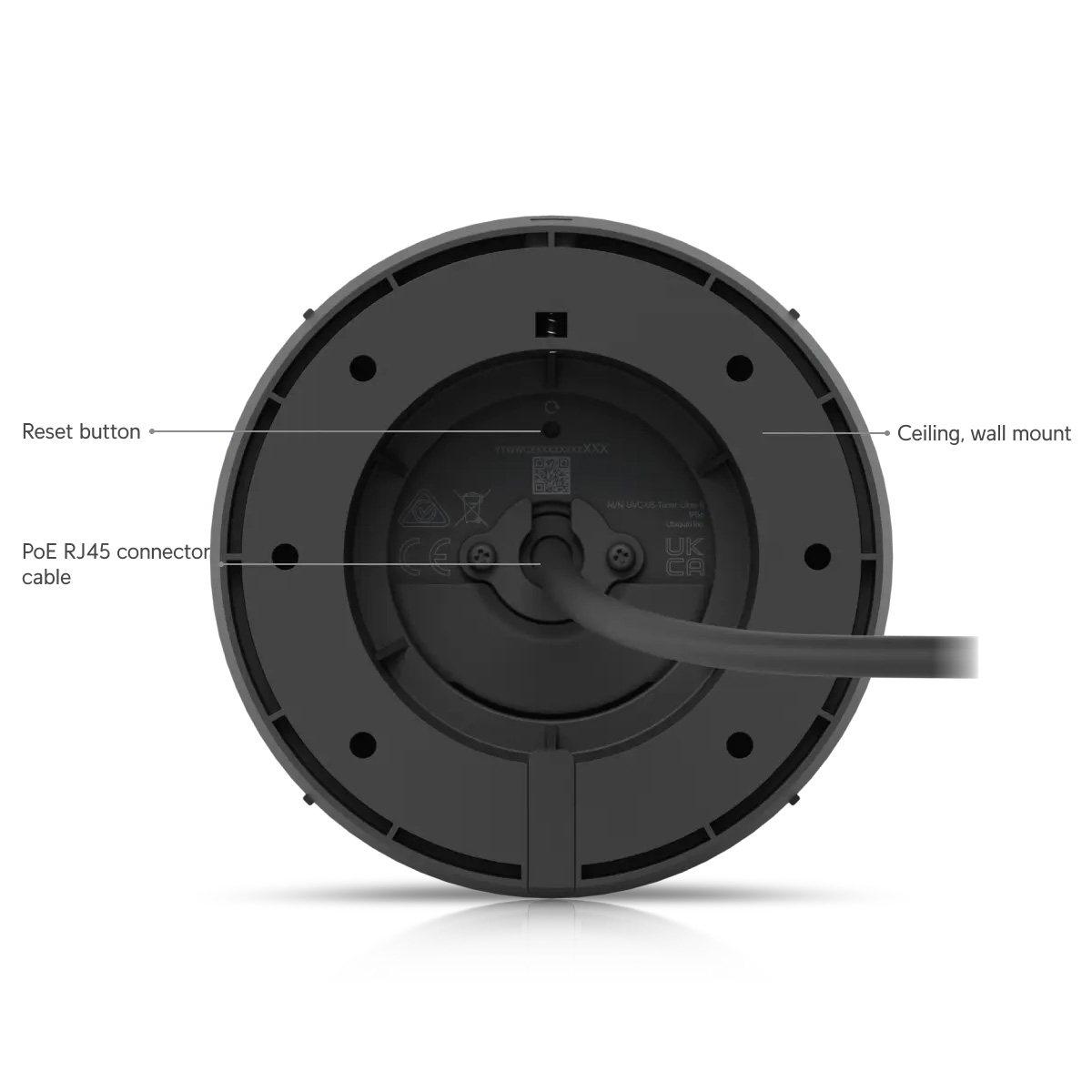 IP-камера UBIQUITI UniFi G5 Turret Ultra Black (UVC-G5-TURRET-ULTRA-B)