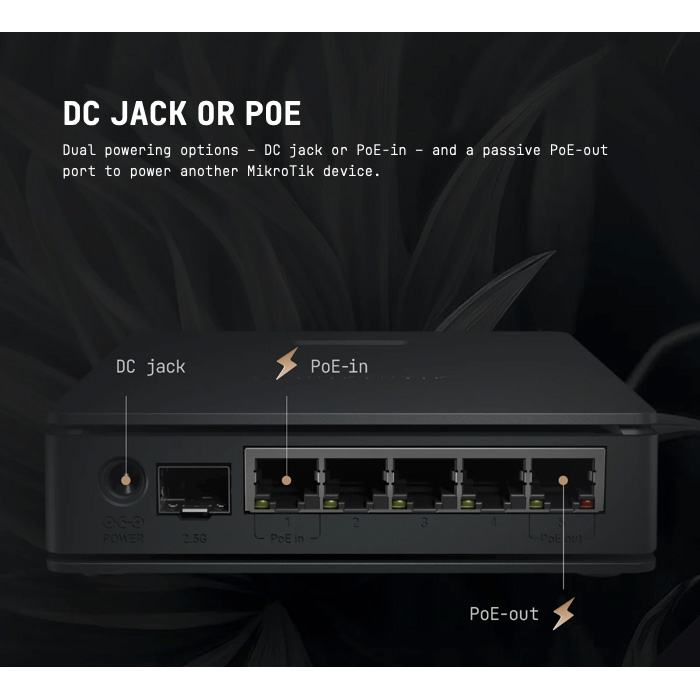 Wi-Fi роутер MIKROTIK hAP ax S (E62IUGS-2AXD5AXT)