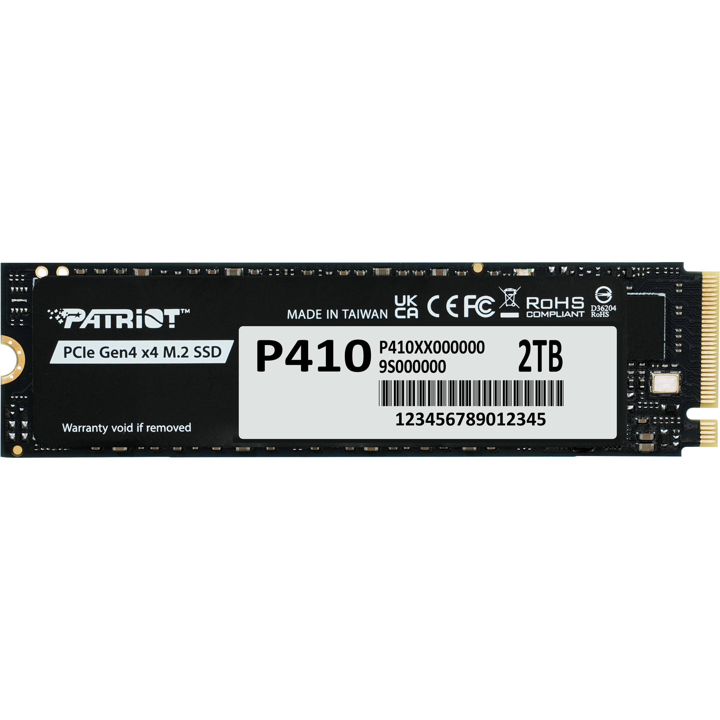 SSD диск PATRIOT P410 2TB M.2 NVMe (P410P2TBM28H)