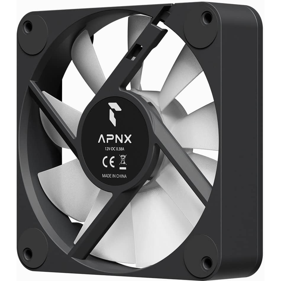 Комплект вентиляторів APNX FP1-R 120 PWM ARGB Black 3-Pack