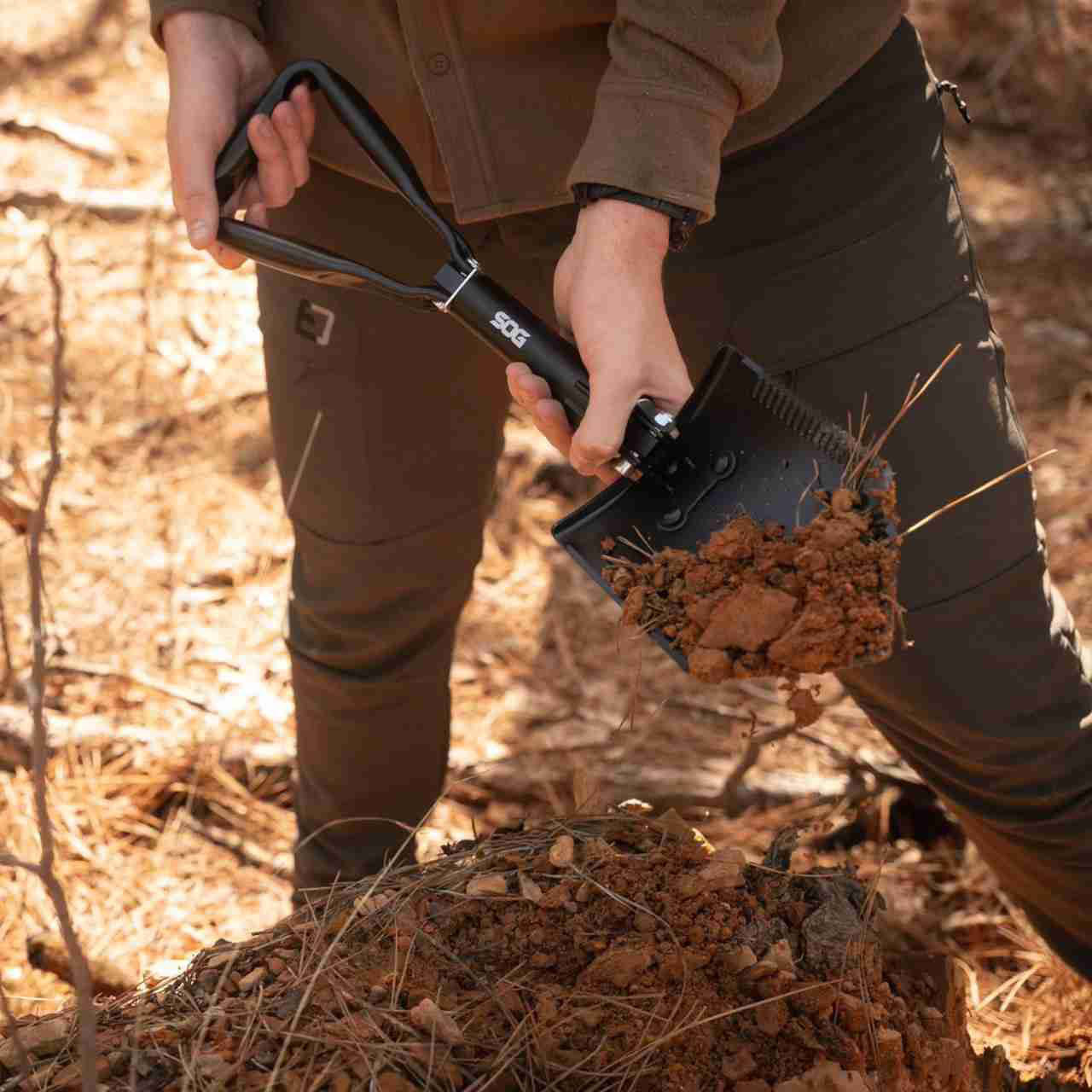 Лопата тактична саперна SOG XL Entrenching Tool (F20-CP)