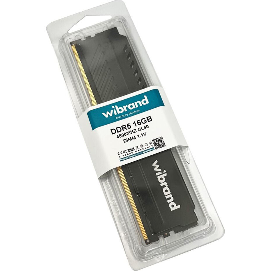 Модуль пам'яті WIBRAND DDR5 4800MHz 16GB (WI4800DDR5D/16GB)