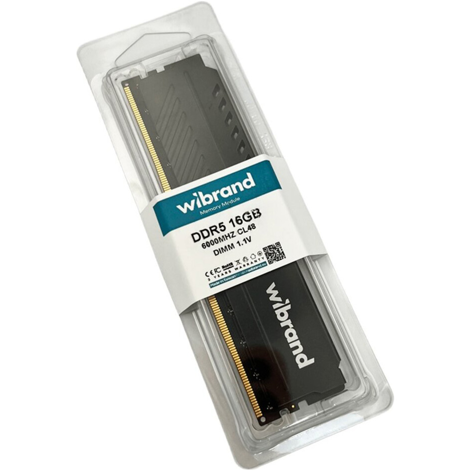 Модуль пам'яті WIBRAND DDR5 6000MHz 16GB (WI6000DDR5D/16GB)