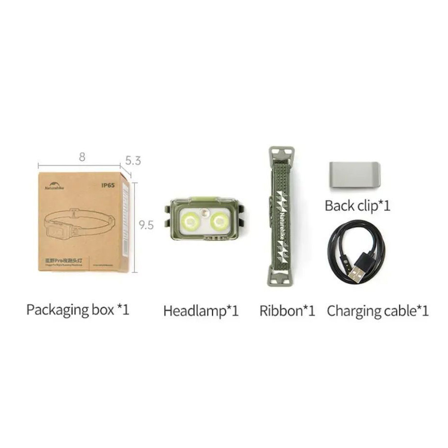 Ліхтар налобний NATUREHIKE CNK2550ZM011 Gray (6977465869906)