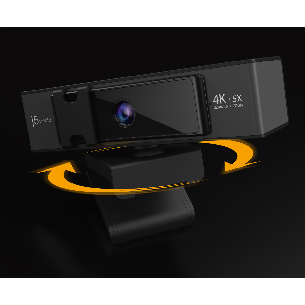 Веб-камера J5CREATE 4K Ultra HD Webcam with 5x Digital Zoom Remote Control (JVCU435-N)