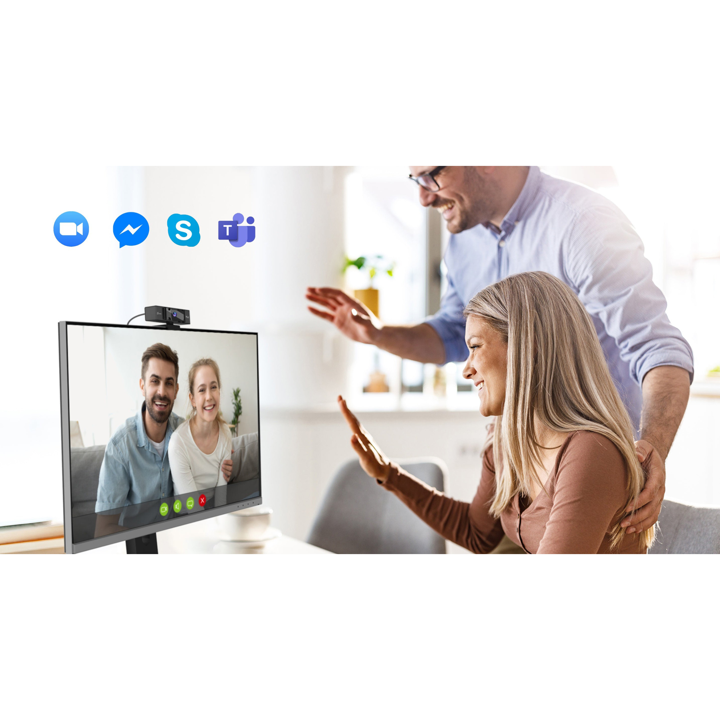 Веб-камера J5CREATE 4K Ultra HD Webcam with 5x Digital Zoom Remote Control (JVCU435-N)