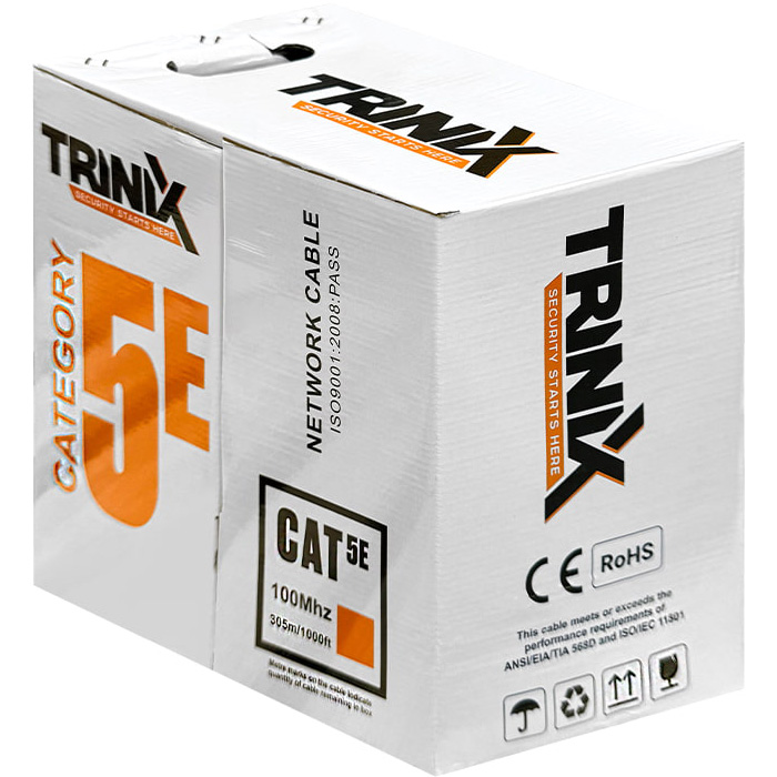 Кабель сетевой TRINIX UTP Cat.5e 4x2x0.51 CCA Gray 305м