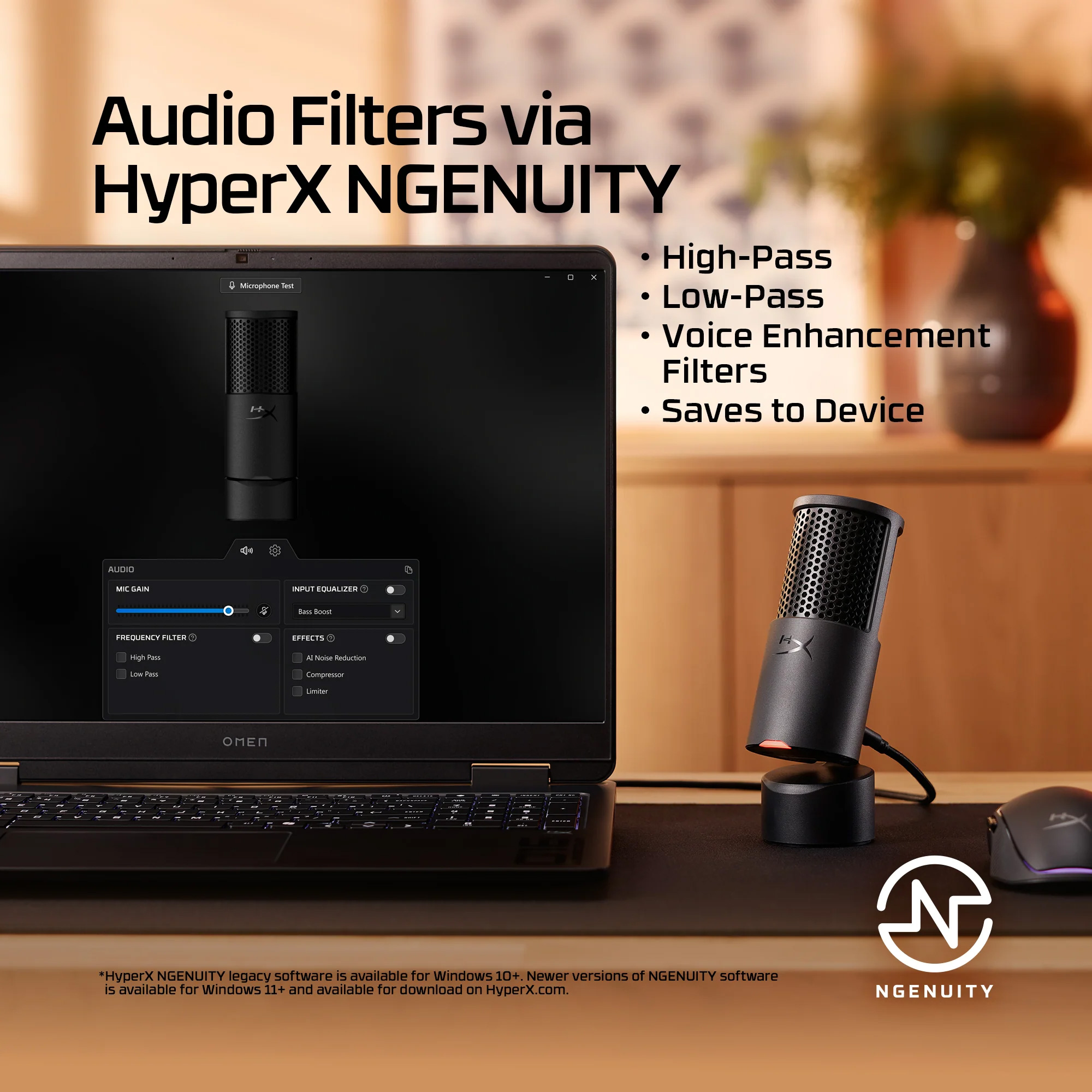 Мікрофон для стримінгу/подкастів HYPERX SoloCast 2 Black (AR0A0AA)