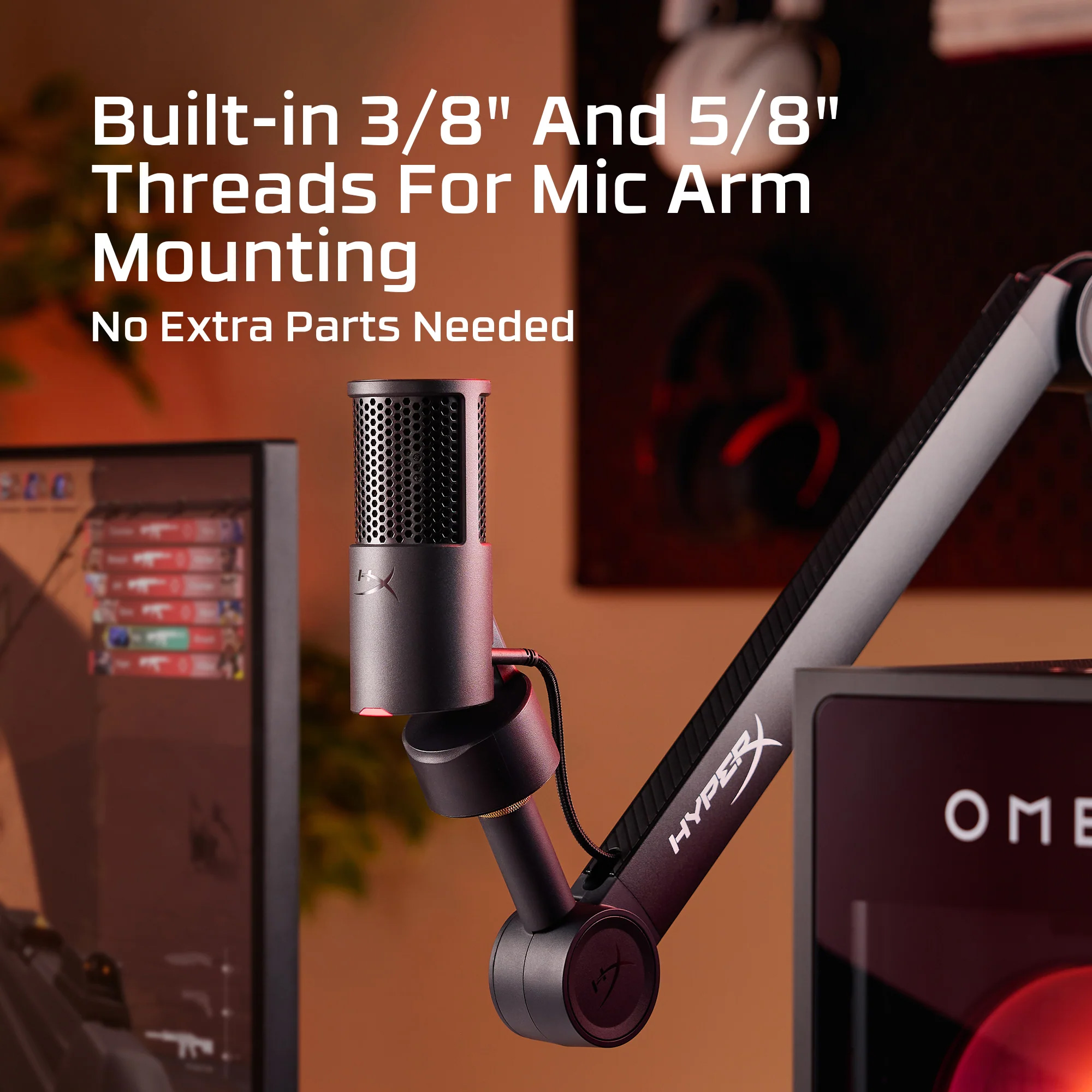 Мікрофон для стримінгу/подкастів HYPERX SoloCast 2 Black (AR0A0AA)