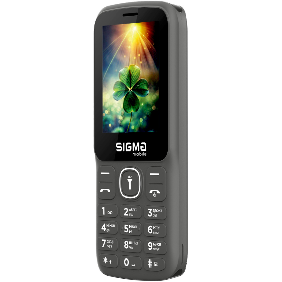 Мобільний телефон SIGMA MOBILE X-style 242 Lucky Gray (4827798792926)