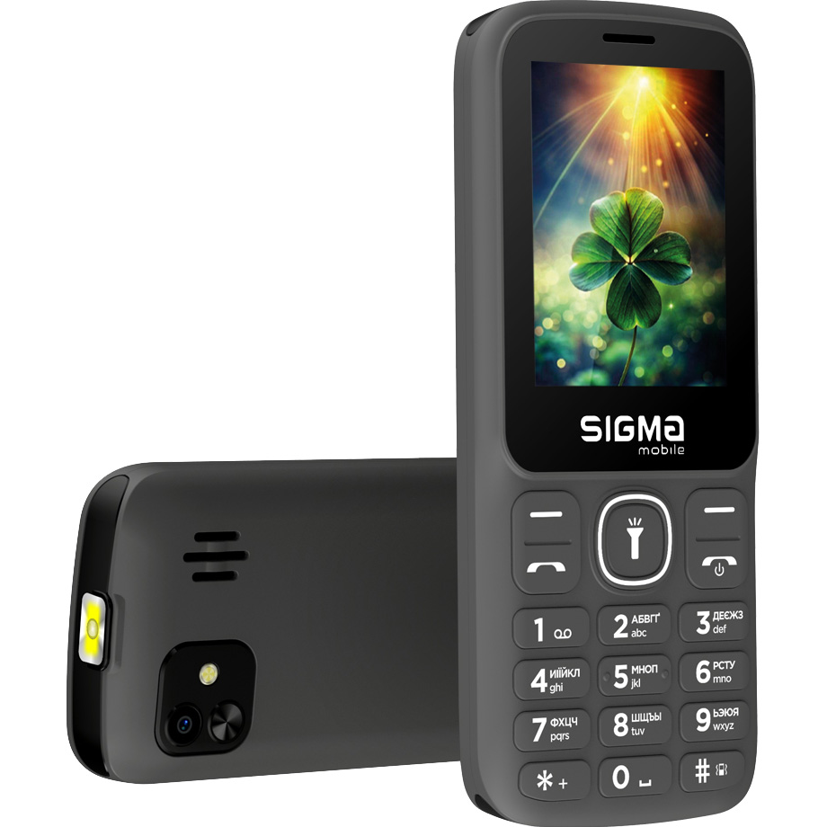 Мобільний телефон SIGMA MOBILE X-style 242 Lucky Gray (4827798792926)