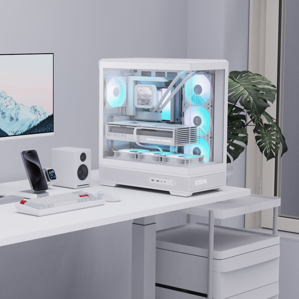 Корпус AEROCOOL ACL-P500B-DIGI-WT-FRPW (ACCM-PN09143.21)