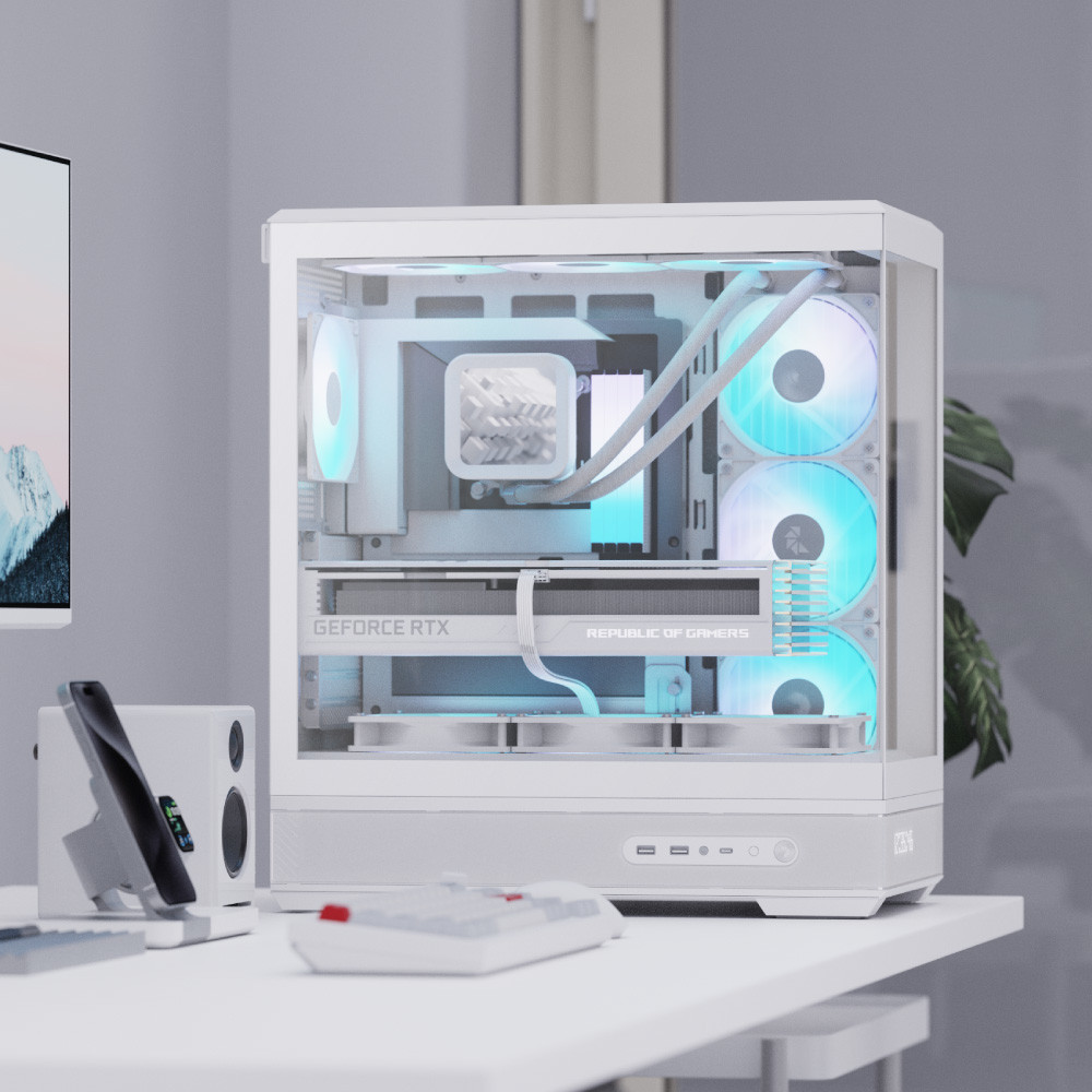 Корпус AEROCOOL ACL-P500B-DIGI-WT-FRPW (ACCM-PN09143.21)