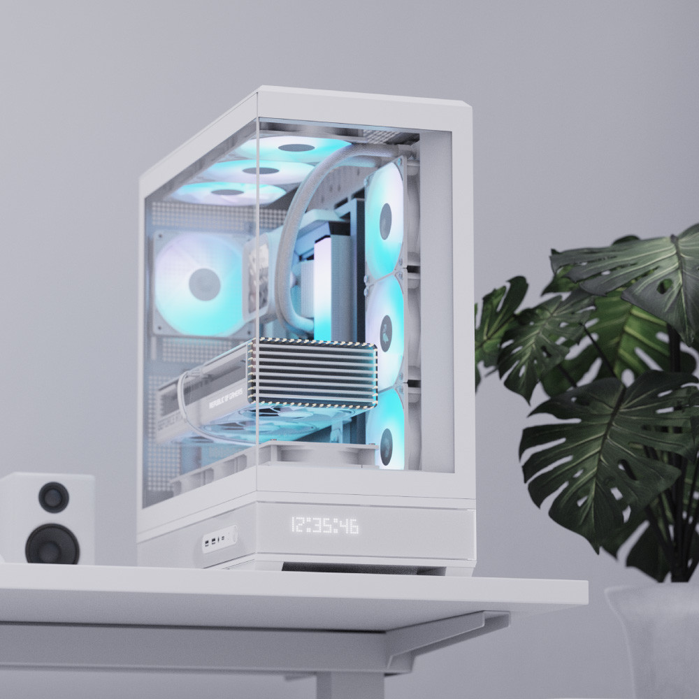 Корпус AEROCOOL ACL-P500B-DIGI-WT-FRPW (ACCM-PN09143.21)