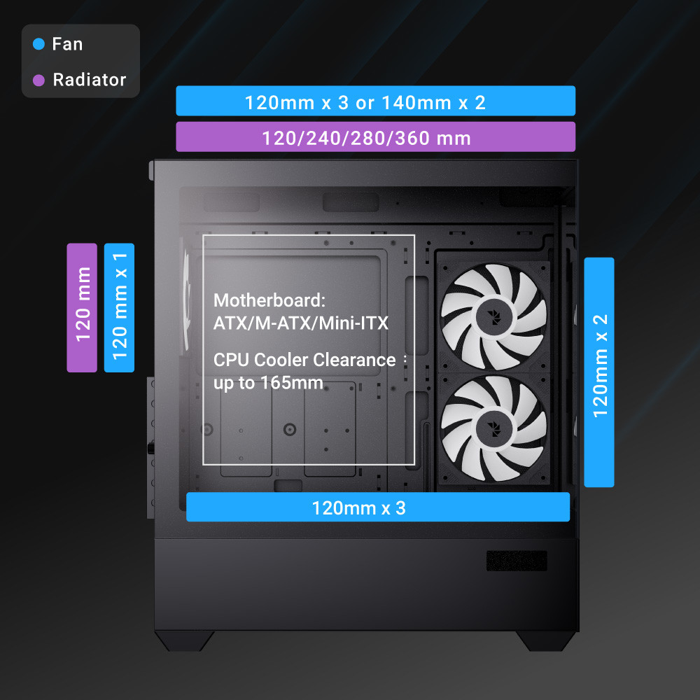 Корпус AEROCOOL P500D Digi-G-BK-v1 (ACCM-PN07033.11)