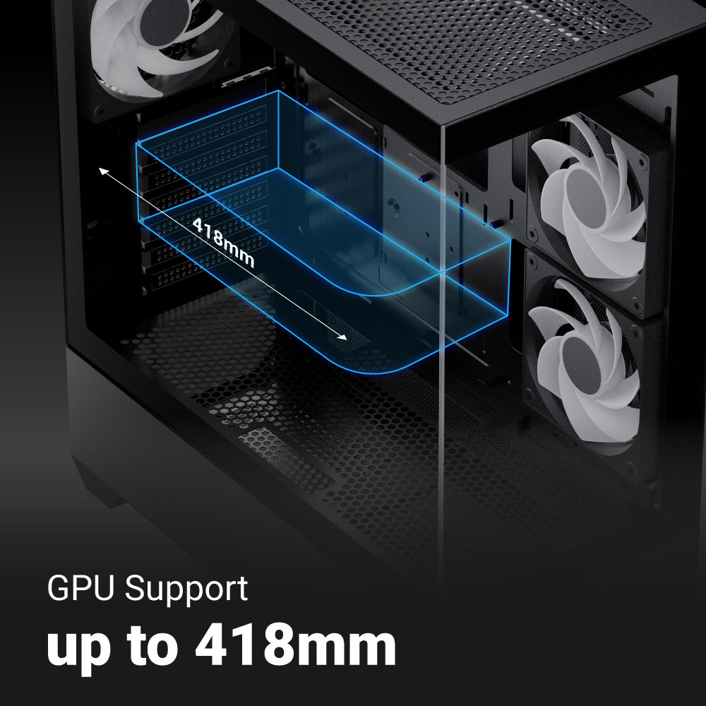 Корпус AEROCOOL P500D Digi-G-BK-v1 (ACCM-PN07033.11)