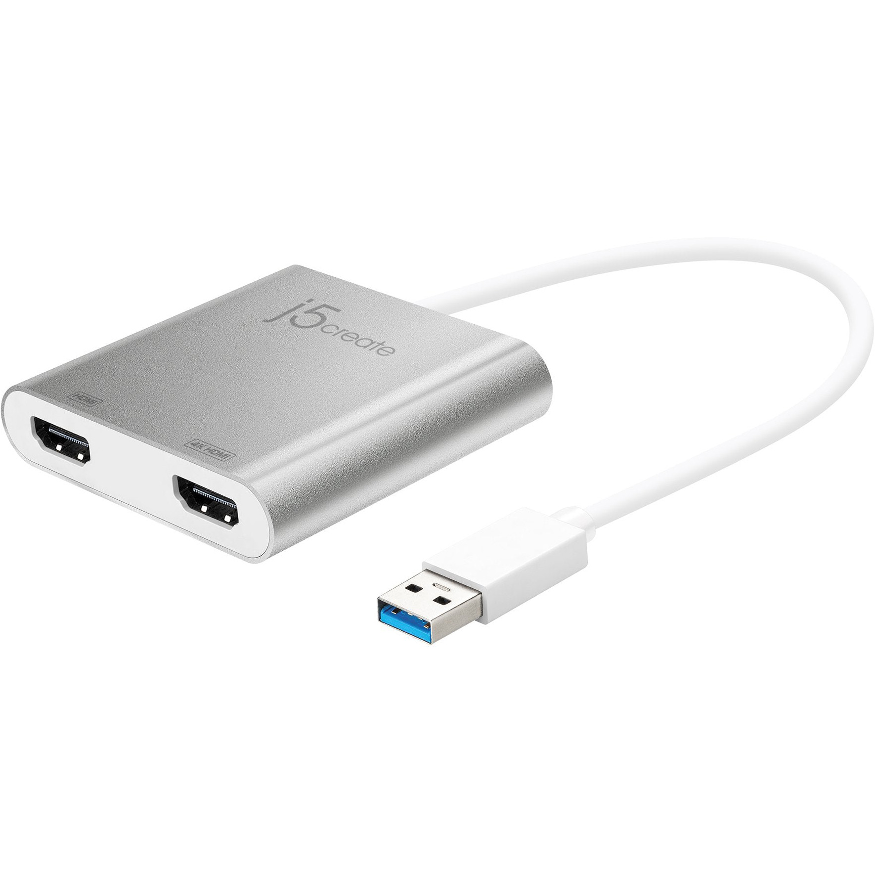 Адаптер J5CREATE USB - 2xHDMI Silver (JUA365-N)