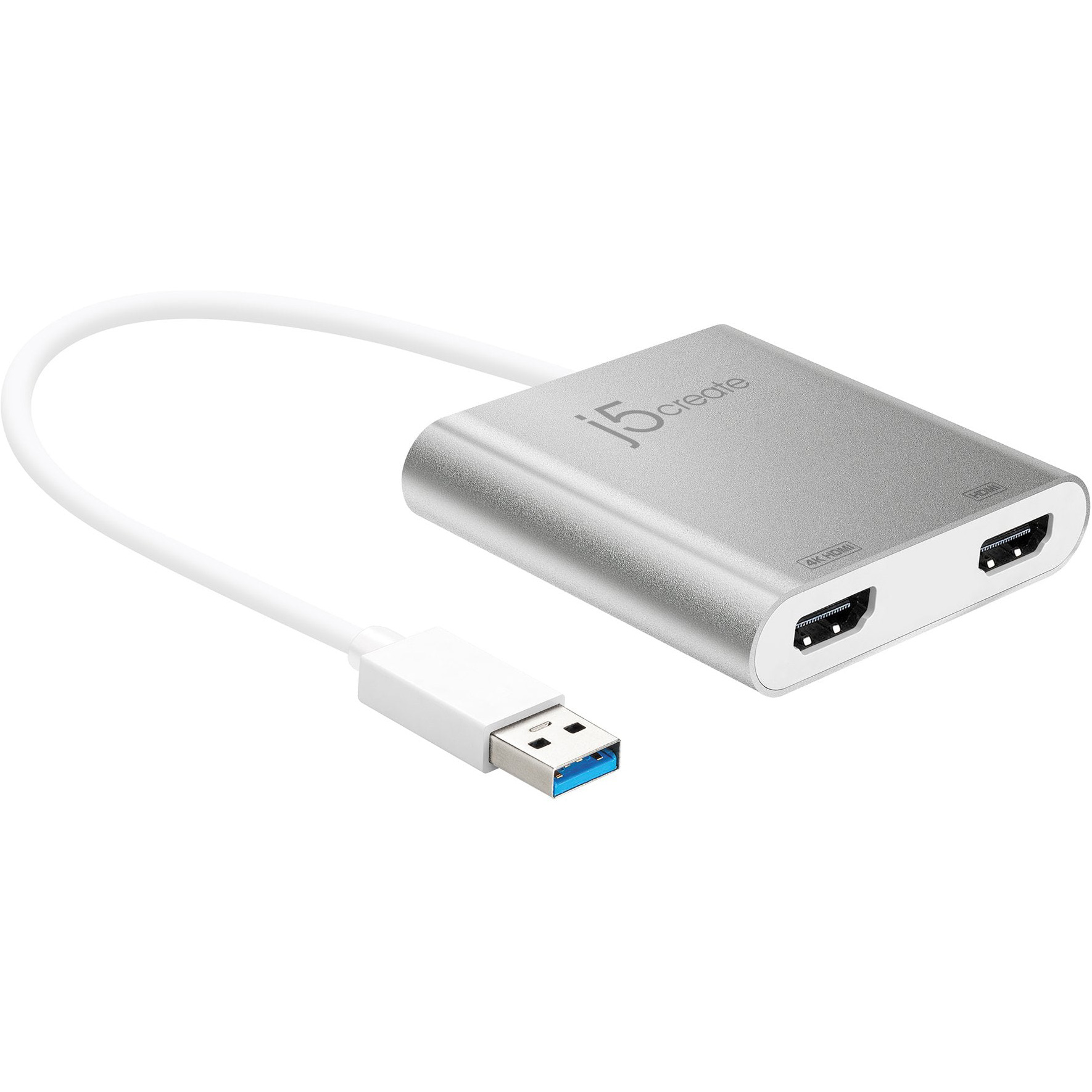 Адаптер J5CREATE USB - 2xHDMI Silver (JUA365-N)