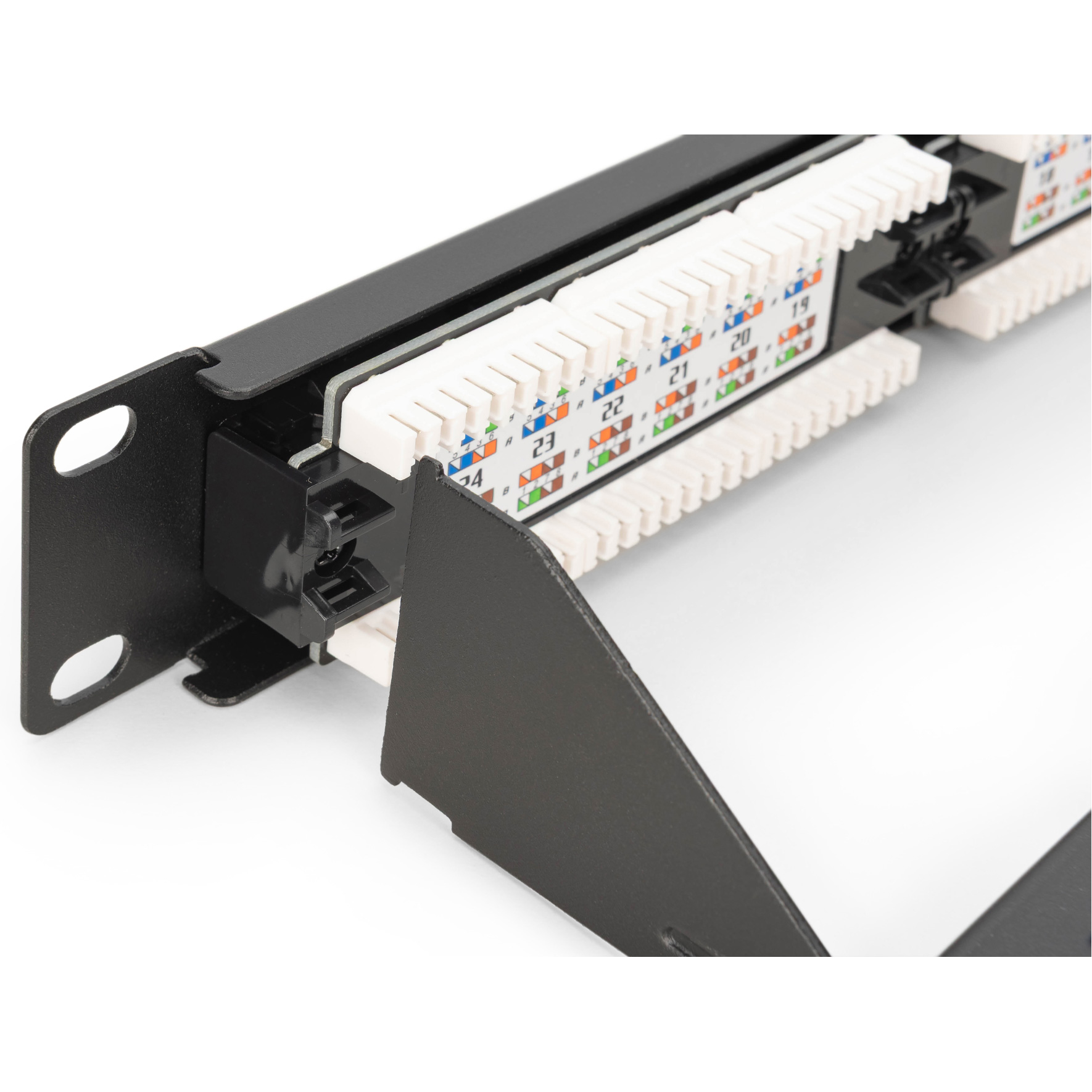Патч-панель DIGITUS 1U 19" 24-port UTP Cat.6 у зборі (DN-91624U-CR)