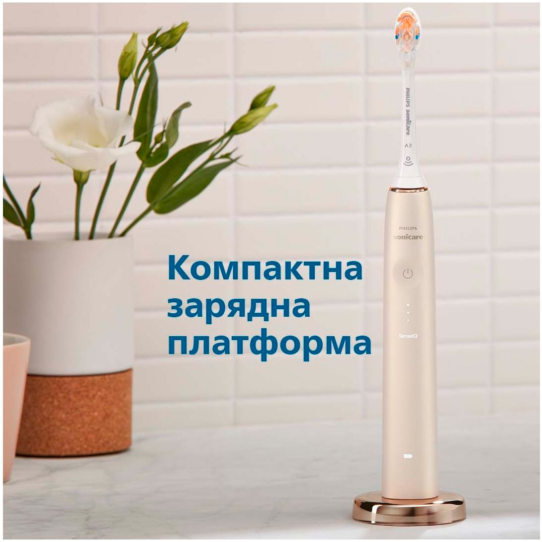 Електрична зубна щітка PHILIPS Sonicare DiamondClean Prestige 9900 Champagne (HX9992/11)