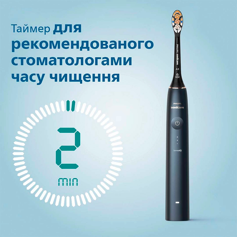 Електрична зубна щітка PHILIPS Sonicare DiamondClean Prestige 9900 Midnight Blue (HX9992/12)