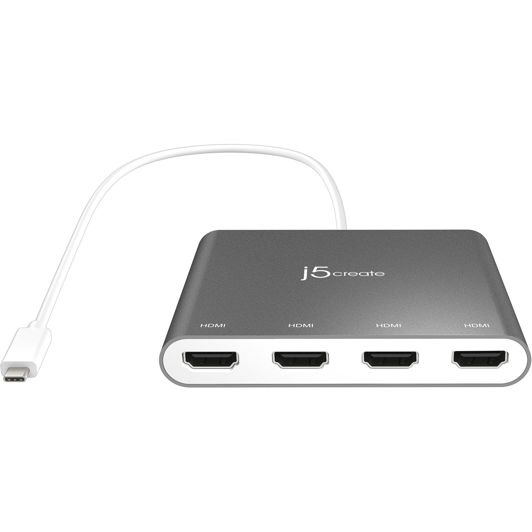 Адаптер J5CREATE USB-C - 4xHDMI Silver (JCA366-N)