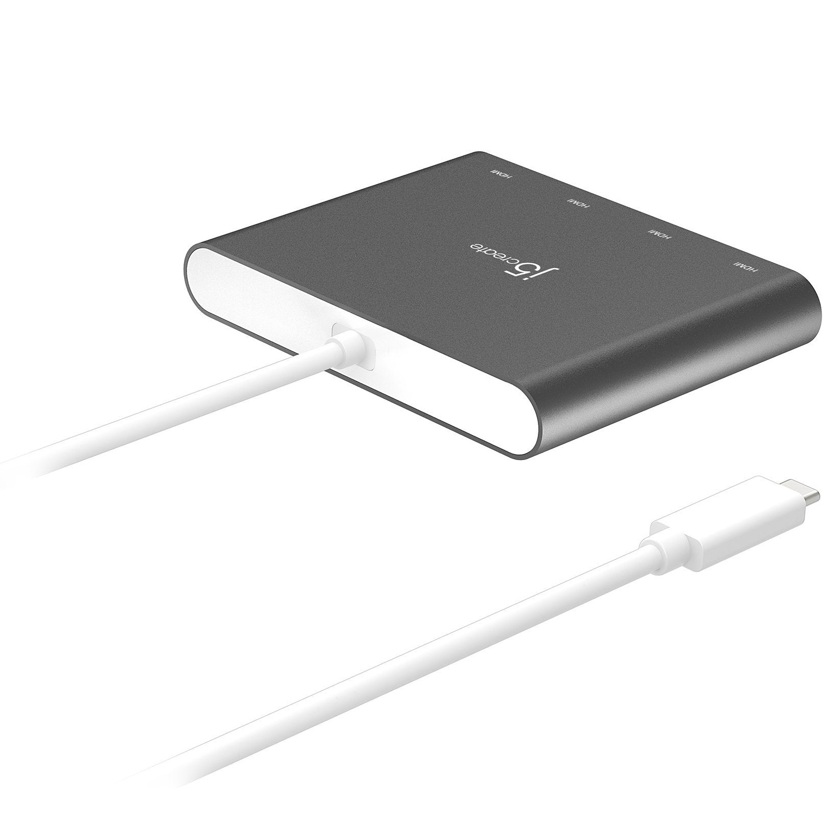 Адаптер J5CREATE USB-C - 4xHDMI Silver (JCA366-N)